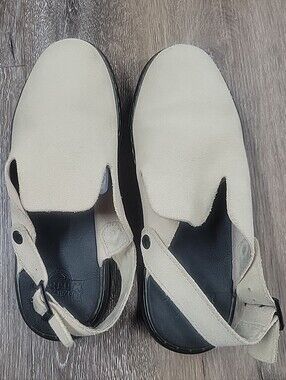 Doc Dr Marten Carlson Slingback Mule Shoe Cream Tan W 9 M 8